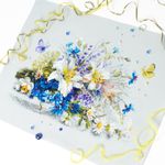 Набор для вышивания нитками Чудесная игла Premium 310-227, Нежный дуэт, 40х25 см