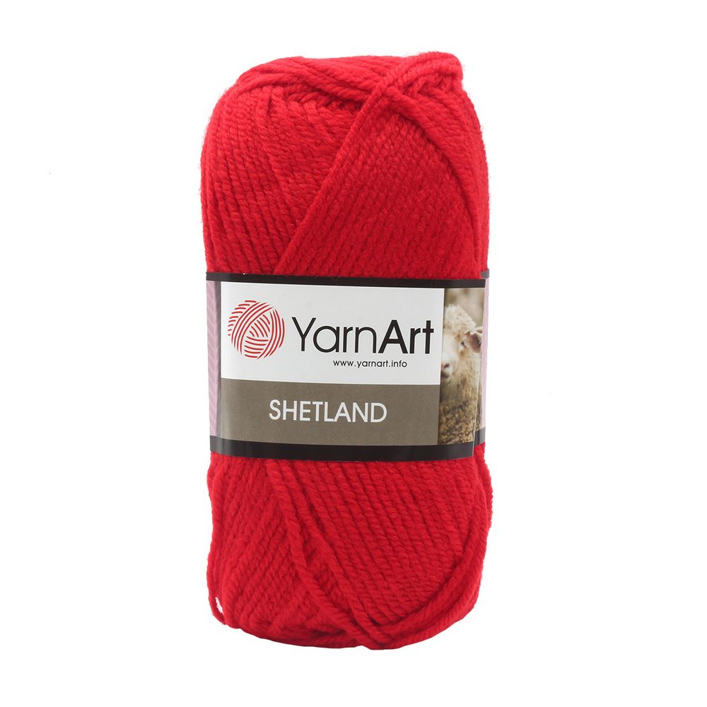 Пряжа YarnArt (ЯрнАрт) Shetland / уп.5 мот. по 100 г, 220м, 507 красный