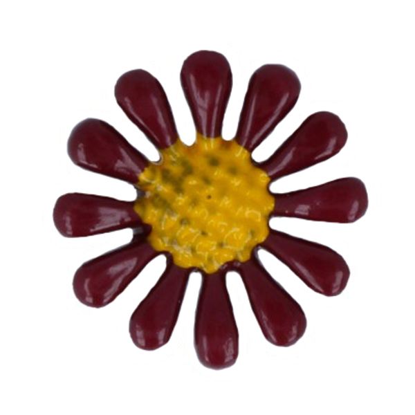 Пуговицы детские 12 мм, 36 шт, №D527 темно-красный, Gamma AY 7100