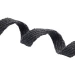 Шнур плоский плетеный х/б ⌀15.0 мм / 20 метров, цв.16 т.серый