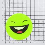Светоотражающая наклейка смайлы ⌀6.5 см, салатовый