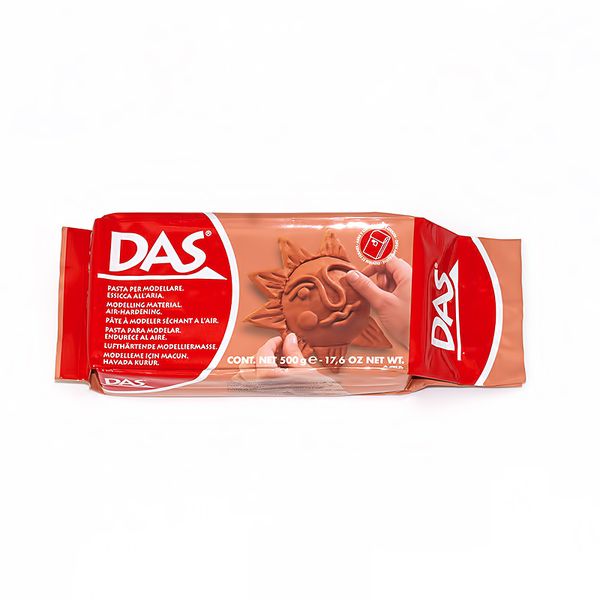 Модельная масса отвердевающая на воздухе 500 г, коричневый, DAS F387100