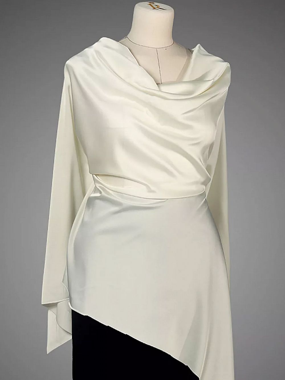 Шелк Армани 90 г/м², 150 см / 2 метра, арт.Arm-073 цв.73 молочный (айвори)