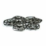 Кнопка пришивная металл ⌀34.0 мм, т.сер, 4 шт, BIG