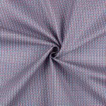 Ткань для пэчворка Peppy Бабушкин сундучок, рулон 112 см / 5 метров, БС-33 клетка яр.синий/розовый, Peppy