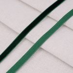 Лента бархатная (тесьма) 06.0 мм / 32.9±2 метров, 0081-0701, 165 темно-зеленый