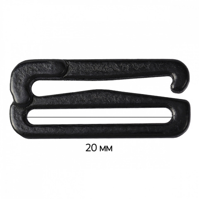 Крючки для бюстгальтера металл 19.7 мм, 170 черный, Arta, 50 шт