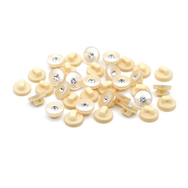 Пуговицы на ножке 16L (10мм), пластик (beige (бежевый)), 36 шт, PS24
