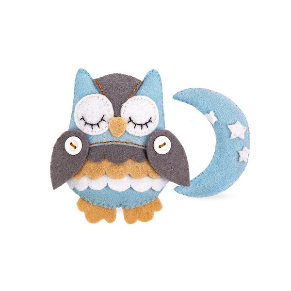 Набор для шитья игрушки Спящая совушка 10 см, Miadolla TF-0231