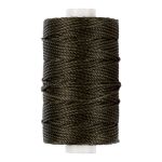 Нитки для кожи вощёные (полиэстер) 40 м, 012 т. зеленый, LC-006, Промысел