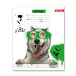 Тетрадь ученическая школьная, выборочный лак, A5+ 18 л. на скобе, 20 шт, клетка, 000366 Зверушки-веселушки, Светоч 18ТСКд5_4_3_1