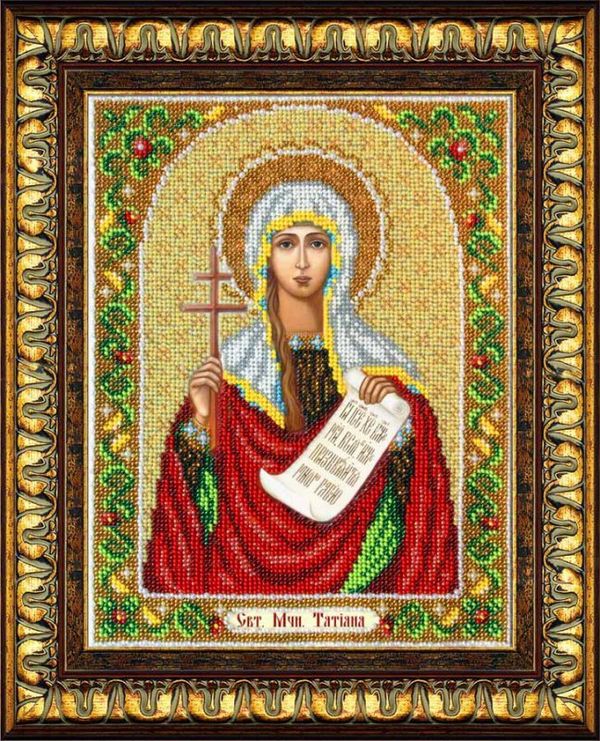 Набор для вышивания бисером Паутинка, Св.мученица Татиана 20х25 см