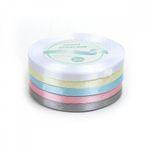 Лента атласная 1-сторонняя 6.0 мм / 5 шт по 22.5±1 метра, набор Пастель1, Magic4Hobby