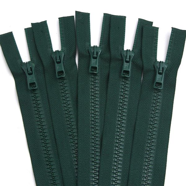 Молния трактор Arta Т6 (6 мм) 2 зам., разъем., 75 см, цв. 054 т.зеленый, уп.5 шт