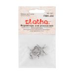 Зажим для узла 7 мм, 50 шт (5х10 шт), 01 под серебро, Zlatka FMK-J02