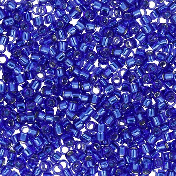 Бисер Toho 11/0 Treasure 2 (1.6 мм), 25 г (5х5 г), 0028 яр.синий