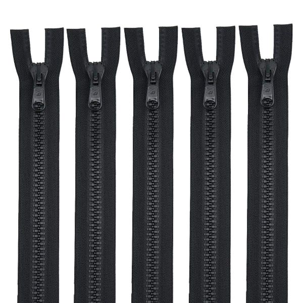 Молния трактор Arta Т8 (8 мм) 2 зам., разъем., 85 см, цв. 077 черный, уп.5 шт