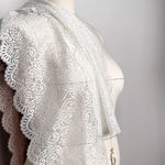 Кружево бельевое эластичное 240 мм / 25 м, 40992, цв.001 белый, Kruzhevo