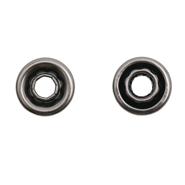 Часть кнопки рубашечной ⌀9 мм (B-часть), черн. никель мет, B, 100 шт, BIG