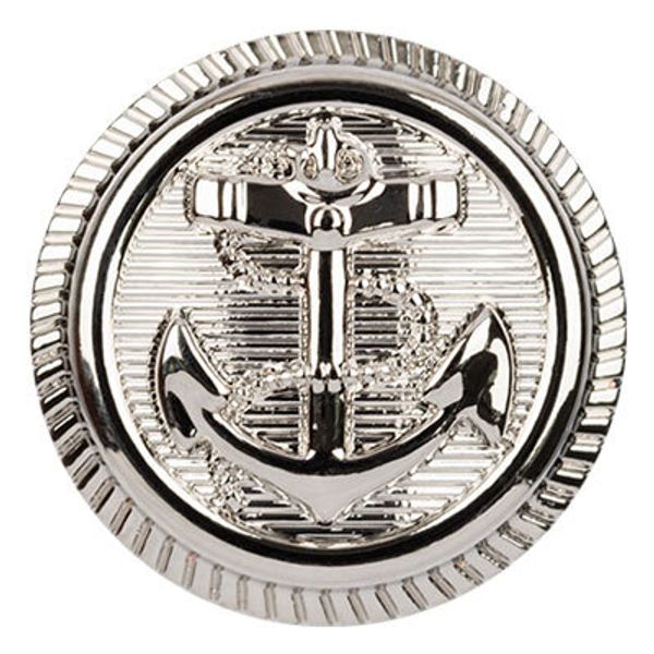 Пуговицы на ножке металл 17 мм, 6 шт, 04 никель, Blitz MB 0231