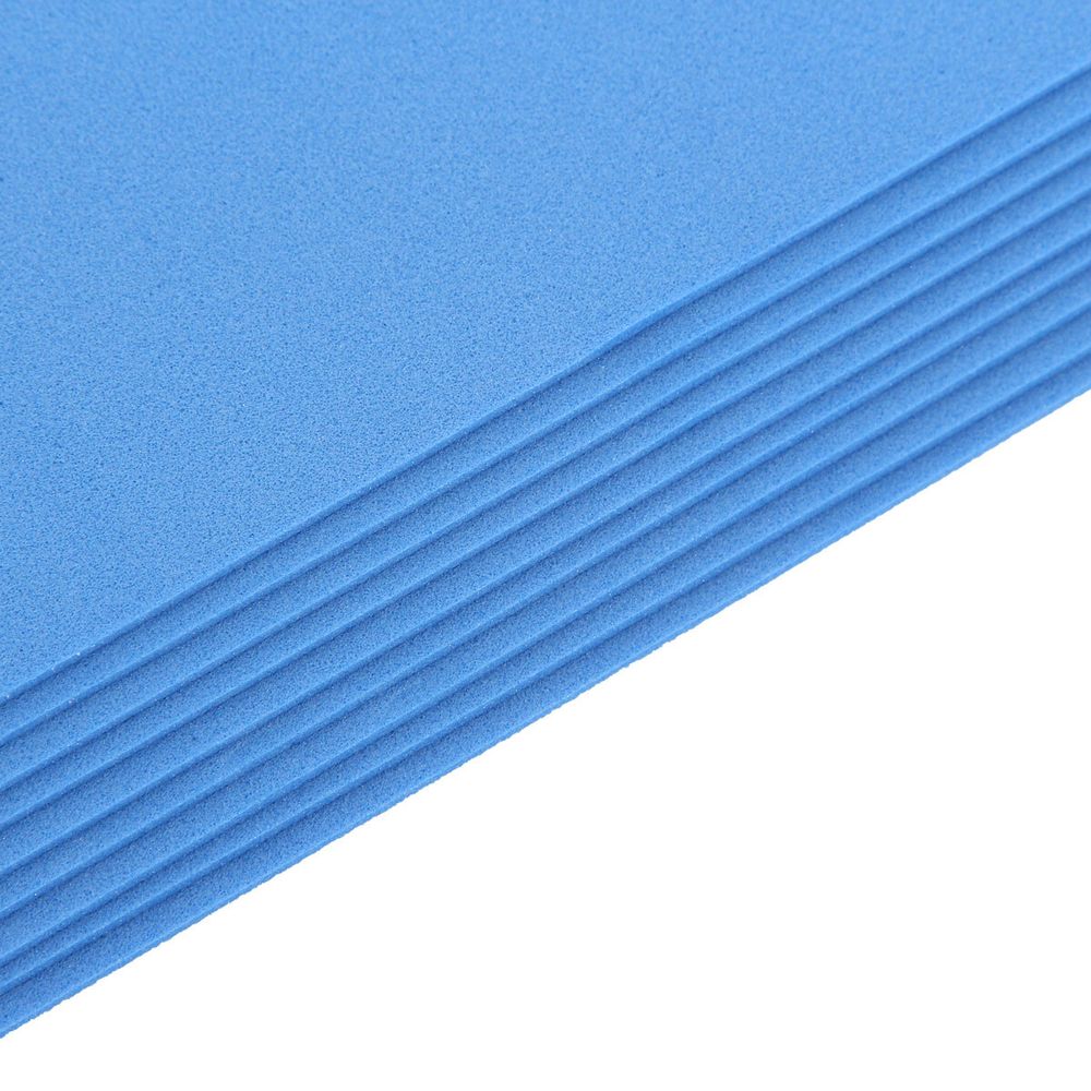 Фоамиран EVA-1010, 10 шт, 20х30 см, 1 мм., Astra&Craft (ZK-014/BK046 св.голубой)