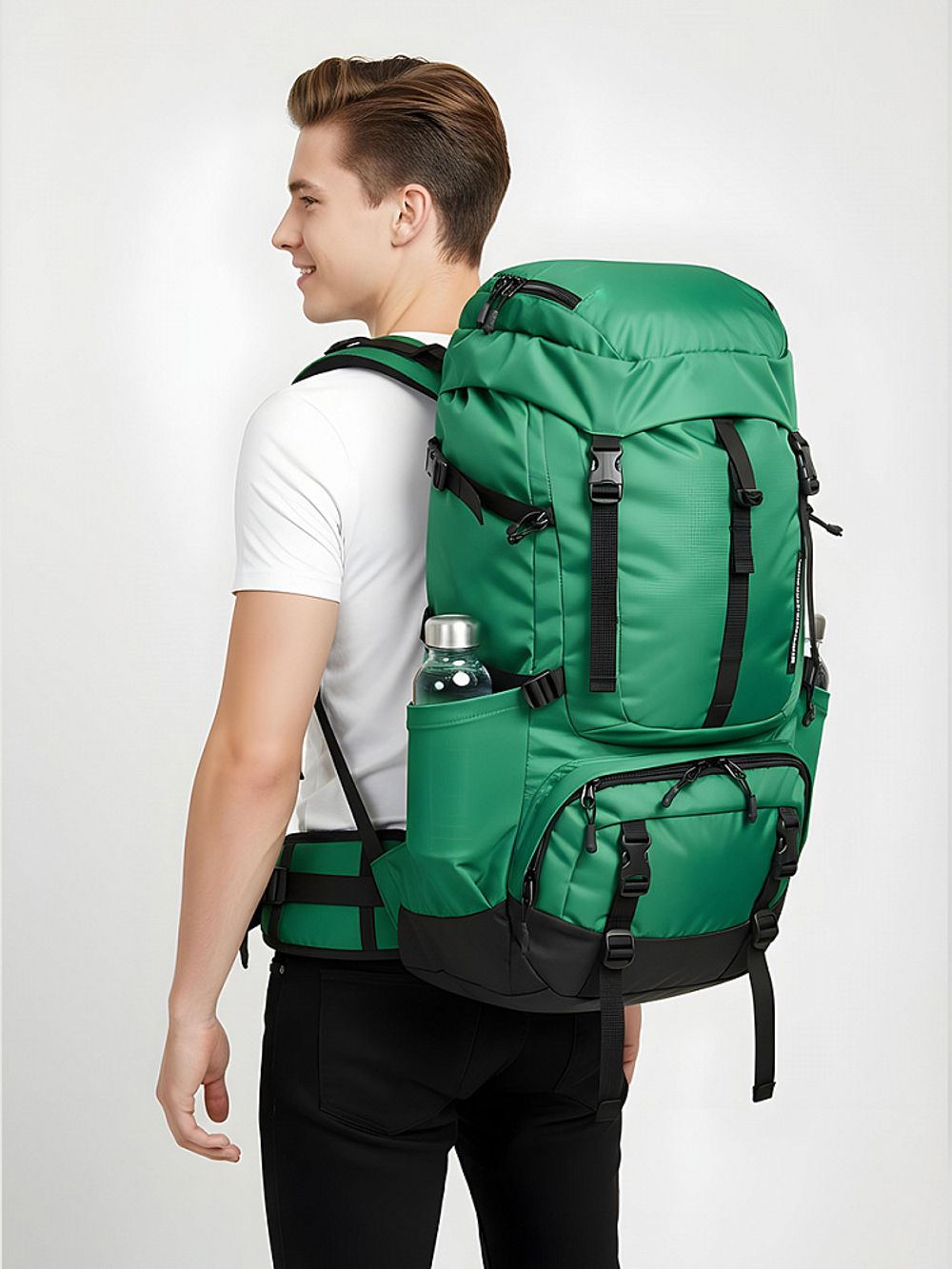 Оксфорд 200D PU1000 78 г/м², 150 см / 5 метров, F243 зеленый