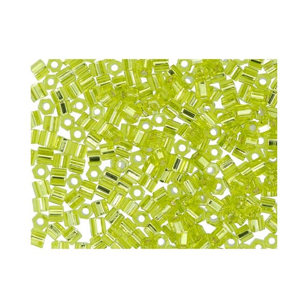 Бисер Toho 11/0 Hexagon 3 (2.2 мм), 25 г (5х5 г), 0024 салатовый