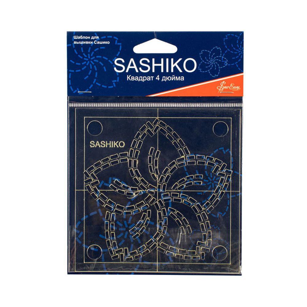 Шаблон для вышивки сашико цветок сакуры, Hemline