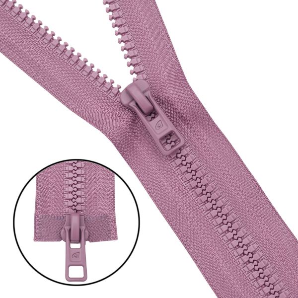 Молния трактор Arta Т6 (6 мм) 2 зам., разъем., 120 см, (2077), A069 пыльная темная роза, НОВЫЙ МАТОВЫЙ ЗАМОК, уп.5 штук