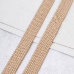 Стропа (ременная лента) 34 мм / 22.86 метра, [49.32 г/пог.м], плетеная эластичная, 08 бежевый, 3Al296