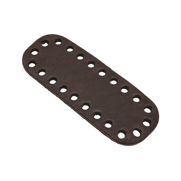 Дно для сумки мини, 11см / 4,2см, дизайн №506, 100% кожа (толстая кожа) (71 темно-коричневый)