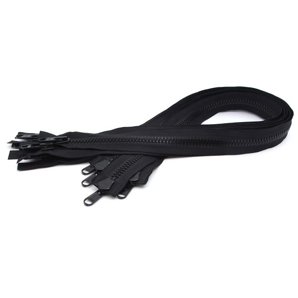 Молния трактор Arta Т8 (8 мм) 2 зам., разъем., 75 см, цв. 077 черный, уп.5 шт