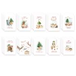 Карточки бумажные декоративные 250 г/м², 7х10 см, 30 шт, 03 Еловый аромат, Mr.Painter DSK-30