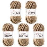 Пряжа YarnArt (ЯрнАрт) Troya / уп.5 мот. по 100 г, 250 м, 2103 секционный