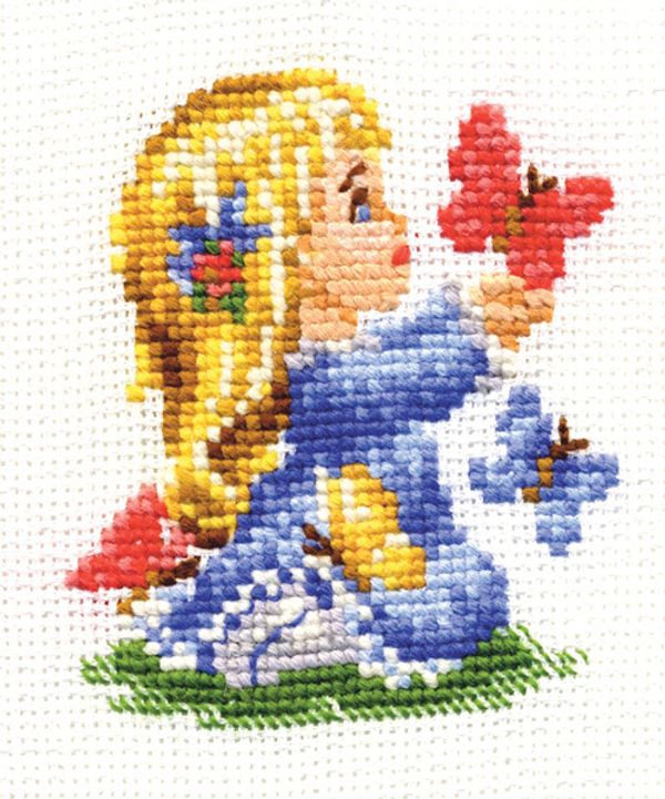 Набор для вышивания нитками Сделай своими руками, Детство 11х13 см