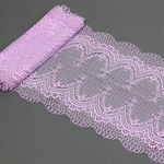 Кружево бельевое эластичное 230 мм / 10 м, 8037, цв.F165 нежная сирень, Kruzhevo