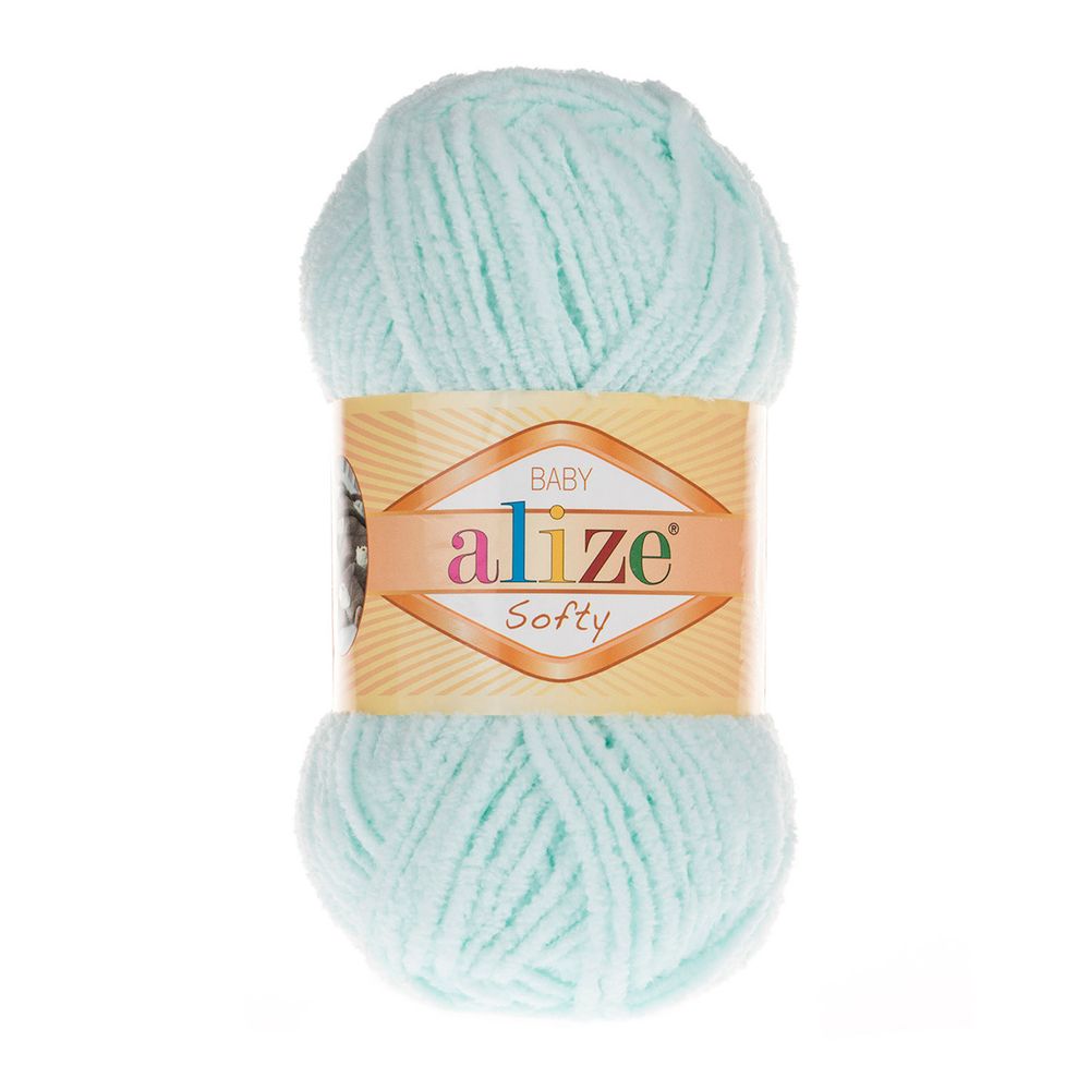 Пряжа Alize (Ализе) Softy / уп.5 мот. по 50 г, 115м, 015 водяная зелень A