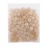 Пуговицы на 2 прокола 18L (11мм), пластик (col.27 светло-бежевый), CR-K18M, 144 шт