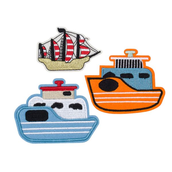 Термоаппликации Корабли, 3 шт, Hobby&Pro