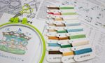 Набор для вышивания нитками LetiStitch, Детская карусель, 16.5х15.5 см