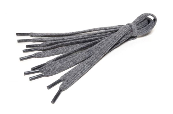 Шнурки хлопковые 8 мм, 150 см, 1 пар(a), №06 т.серый, Gamma ХБ-321/8