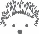 Термоаппликация Термотрансфер M №04, 1 шт, M-416 Ежик 7х8 см, Gamma