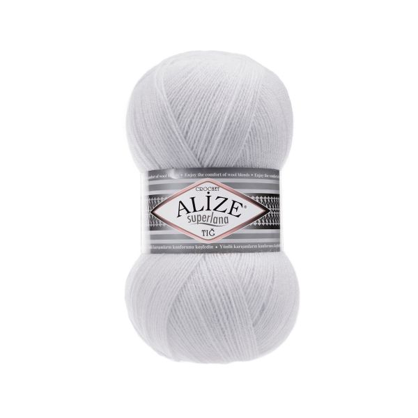 Пряжа Alize (Ализе) Superlana TIG / уп.5 мот. по 100 г, 570м, 698 лунный камень A