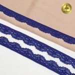 Кружево эластичное (стрейч) 8031 15мм цв.F223 синий ультрамарин, 50м, Kruzhevo