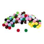 Помпоны для творчества Ассорти10 мм, 10 цветов, 100 шт, Astra&Craft