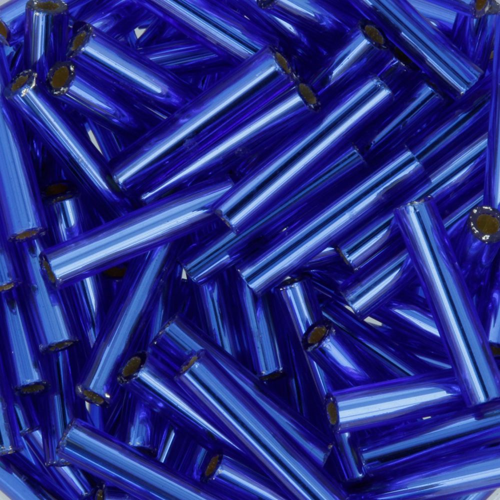 Бисер Toho Bugle 3 (9 мм), 25 г (5х5 г), 0028 яр.синий