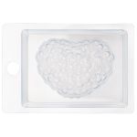 Пластиковая форма для мыла №01 14.8х10 см, пластик, Цветочное сердце, Bubble Time