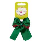 Набор резинок для волос, 10 шт, №01 зелёный (клетка), Cherry Mary DR07060