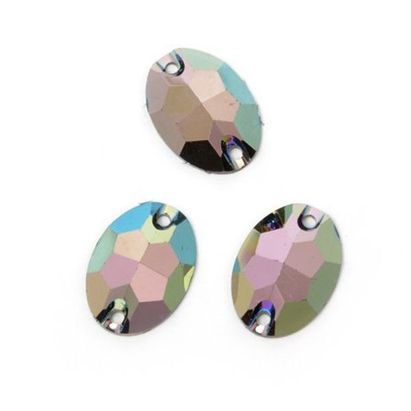 Стразы пришивные акриловые (Resin) Tesoro Crystal цв. 5 11х16 мм уп. 10 шт