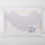 Пришивная кружевная вставка 220 мм, гипюр, 10 шт, Турция, белый, Gamma GIC-32-01 белый